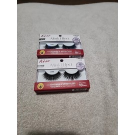 Kiss Lot of 2 New Kiss Mink Effect Collection Lashes KMES04 Lady Reusable 3D Look