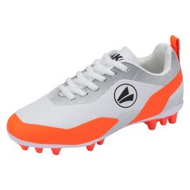 JAKO Scarpe da Calcio Unisex per Bambini, J-SFG Twist, Bianco/Arancione Fluo, 30 EU, Bianco Arancione Neon, 30 EU