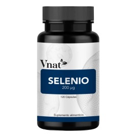 Selenio Selenium 200 Mcg 120cap Vnat Anticancerigeno Antioxi Sabor Neutro