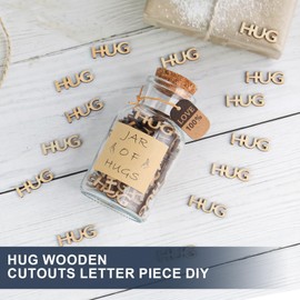 HUG in a Jar(7oz),Hug to Give Funny Gift Birthday Gift Christmas Gift；Hugs Gifts for Friend,Anniversaries Valentines Day. (HUG in a Jar)