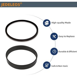 JEDELEOS Replacement Belt Set 38528034 & 38528035 for Hoover Anniversary Windtunnel Self Propelled Upright Vacuum U6485900, U6439900, U6454900, U6630900 (1-Set)