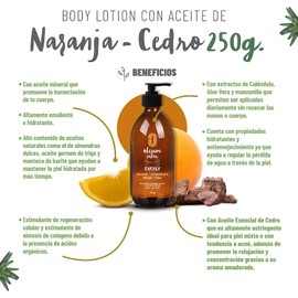 OLEUM VITAE Kit Dúo Hidratación Naranja-Cedro. Crema Corporal y Hair & Body Oil. Con Aceite Esencial de Cedro