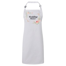 Fabulous Premium Kitchen Apron Wedding Planner Wedding Planner Wedding Flower Frame, White