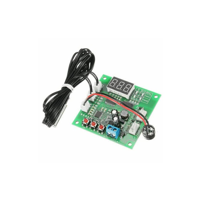 PWM 2 Channel 4 Wire Cooling DC 12/24/48V Fan Temperature