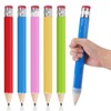 Giant Wooden Pencils 34 cm, Oversized Jumbo Pencils with Cap