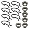 Newnessai 3327302 Shifter Bushing Repair Kit with Spring Clips, Replacement