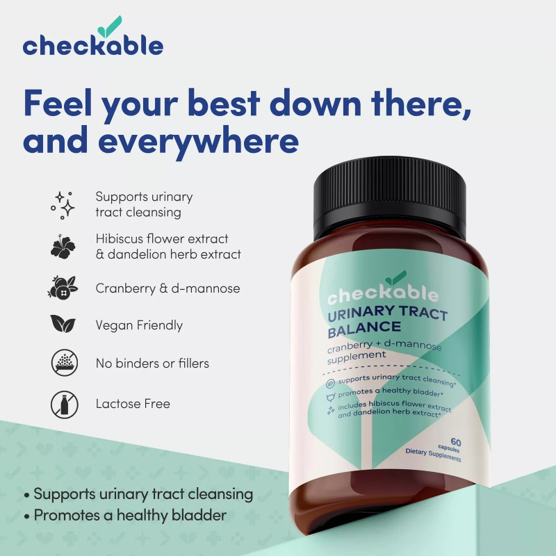 Checkable Medical Herbal Bladder Care Supplement 60 Vegan Capsules D