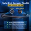 Water Butt Connector Pipe Kit 50cm for Downpipe 25mm -