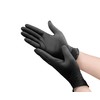 OWELL Black Nitrile Gloves Small, Chemical Resistant, Disposable Gloves, Powder-Free,