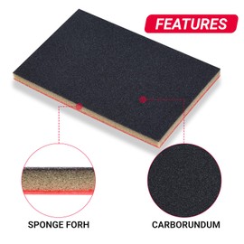 28 Pcs 180-3000 Grit Sanding Sponge Set, Ultra Fine Sanding Sponges Pads, Soft Foam Hand Sander Block Wet Dry Sandpaper for Model Drywall Metal Wood Furniture Polishing (Mix Grit)