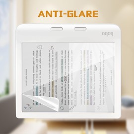 LaoShuSheng Anti-Glare Matte Screen Protector for 7" Kobo Libra Colour/Libra 2/Libra H2O e-reader (2-Pack) Anti Fingerprint Anti Burst Nano Matte Skin PET Soft Film (Matte)