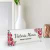 Customized Clear Acrylic Thick 8x3" Desk Name Plate Block -