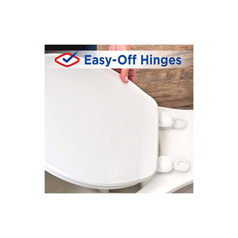 Clorox Elongated Scented Plastic Toilet Seat with Easy-Off Hinges -Tyler