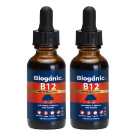 2 Pack Vitamina B12 Metilcobalamina Arandano 600 Tomas 30 Ml Arándano
