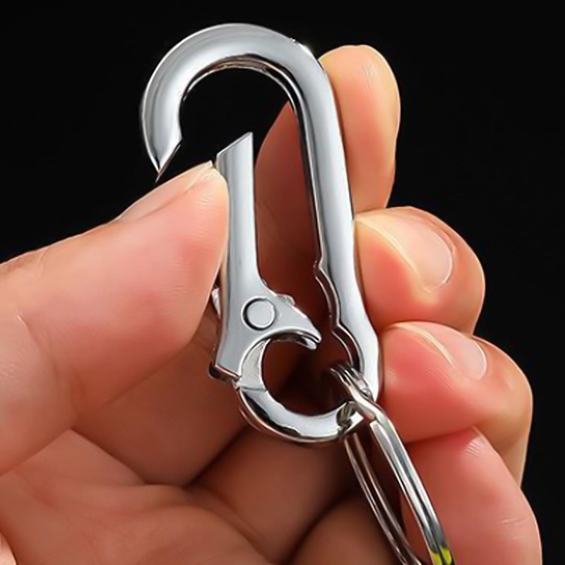 4 Pieces Metal Keychains, Lobster Holder, Pocket Keychain, Detachable Keychain,