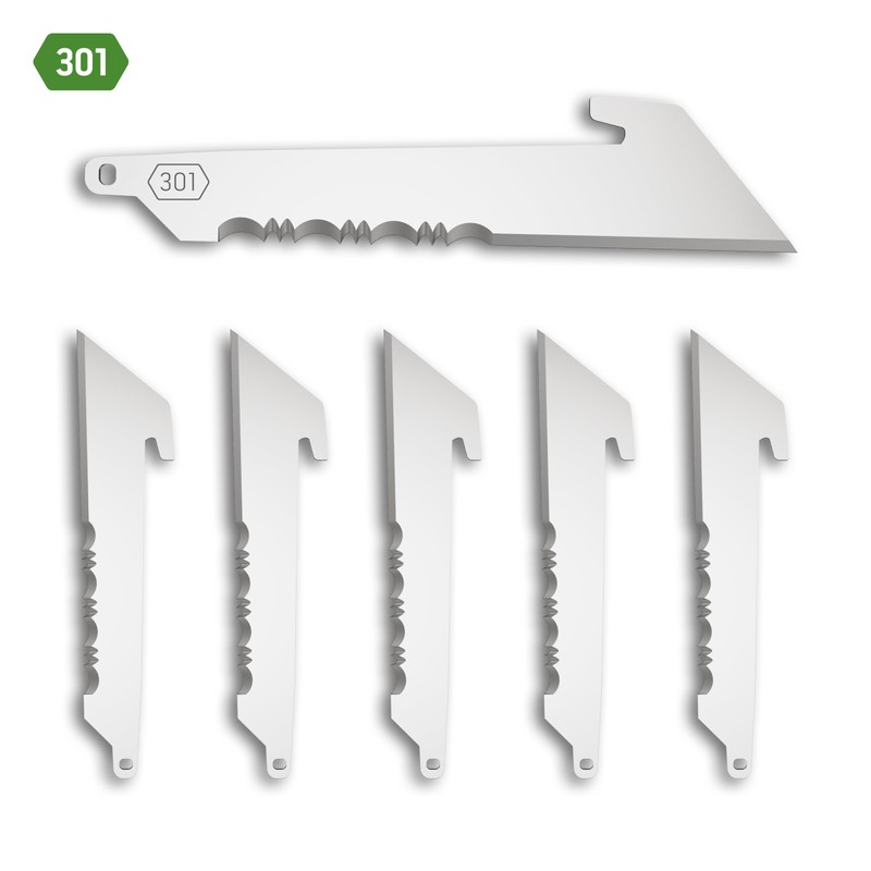 OUTDOOR EDGE RazorSafe 3" Utility with Serrations | 6 Pack