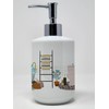 Caroline's Treasures WDK5764SOAP German Shepherd in Bathtub Ceramic Soap Dispenser
