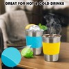 Qrooper Stainless Steel Cups, 12 Oz Metal Drinking Glasses for