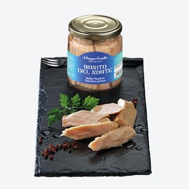 Hagen Grote White Fishing Tuna, 2 x 8oz Jars, Northern Spain, in Cold Pressed Olive Oil, Rare Fish Rarity, More Aromatic Than Red Tuna, Delicious in Niçoise Salad