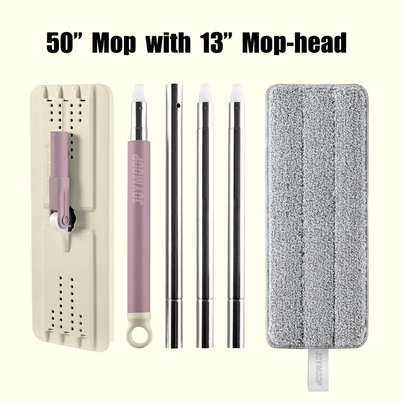 JOYMOOP Flat Mop, Microfiber Mop for Floor Cleaning and Wall
