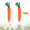 Mokaskaidj Pack of 2 Puppy Chew Toy, Dog Toy Carrot,