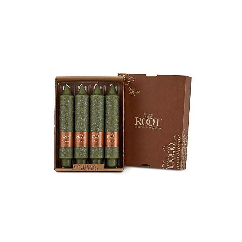 Root Candles 59772 Unscented Timberline Collenette 7-Inch Dinner Candles, 4-Count,