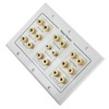 8.2 Speaker Cable Wall Plate Triple Gang for 8 Surround
