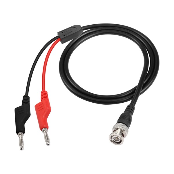 PNGKNYOCN 4.2Ft BNC Male to Stackable Dual Banana Plug Test