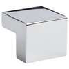 Atlas Homewares A865-CH Successi Collection .98-Inch Small Square Knob, Polished