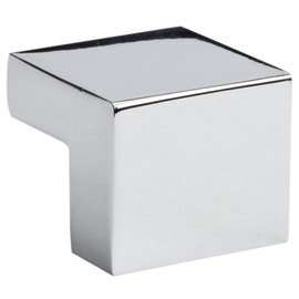 Atlas Homewares A865-CH Successi Collection .98-Inch Small Square Knob, Polished Chrome