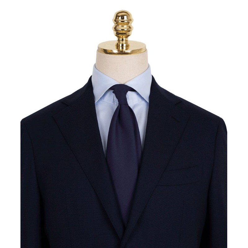 Mannergram European Solid Navy Functional Fabric