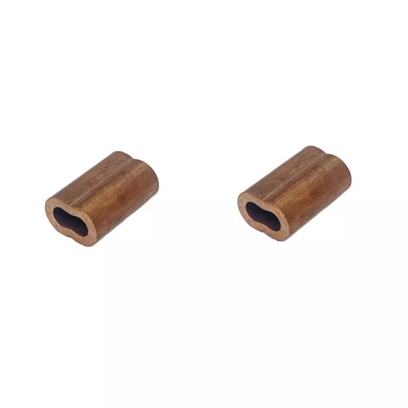 Unbranded 3/32" Wire Rope Sleeve,Cable Crimp Ferrule, Copper Gritted Crimping
