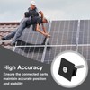 MECCANIXITY Adjustable Solar End Clamp Solar Panel Mount Bracket Roof