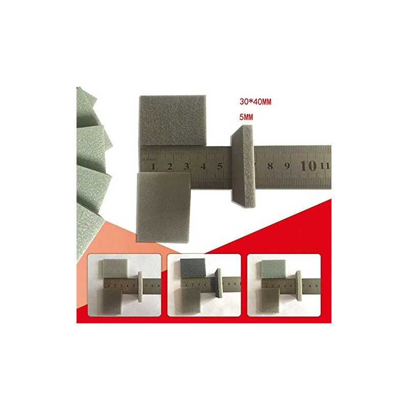 10 Pcs 500-600 Grits Foam Sanding Sponge Abrasive Blocks Wet/Dry