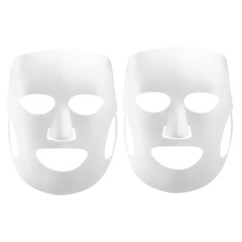 Beavorty 2pcs Steam Mask for Skin Nourishment Reusable White Mask Tool Unique Ear Hanging Design Prevents Essence Evaporation for and Facial Care
