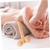 minkissy 3Pcs Wooden Massage Roller Neck Shoulder Back Foot Relief