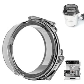 2 Pack Portafilter Funnel for Ninja Espresso Machine Accessories, Plastic Espresso Funnel for Ninja Luxe Cafe, 2pack Black