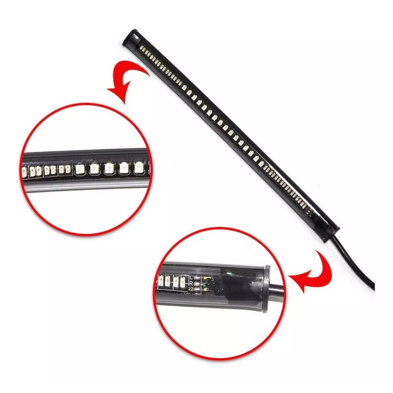 Generic Luz Trasera De Moto Con Intermitentes Luces De Matrícula