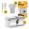 Gercar 3 x Keyed Alike Locking Cylinder 3 Profile Cylinder