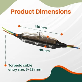 Armoured Cable SWA Resin Jointing Kit. Underground 4 Core, Cable Size: 6-28mm