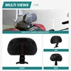 Rider Backrest Pad Adjustable Mounting Kit Driver For Harley Touring
