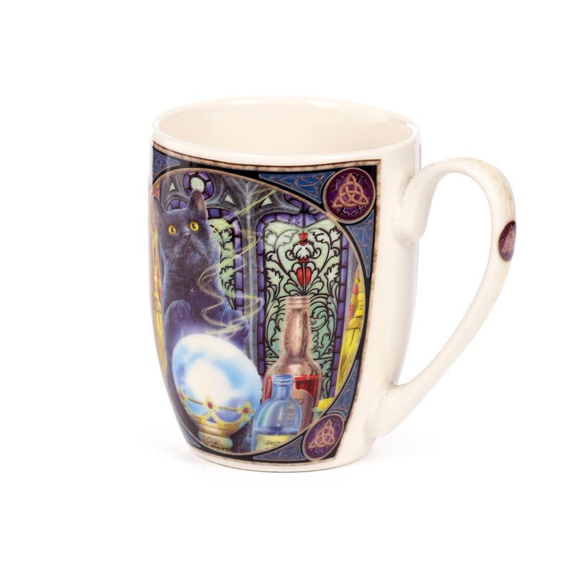 Puckator Tazza in Porcellana 300ml - Witch's Apprentice Cat -