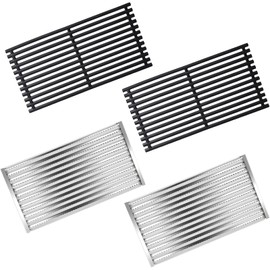 Hiorucet Grill Emitters Cooking Grates for Charbroil TRU-Infrared 463642316 466642416 463644220 463245518, Replacement for Charbroil Signature 463632520 463246118 463675016 G362-2100-W1 G369-0030-W2