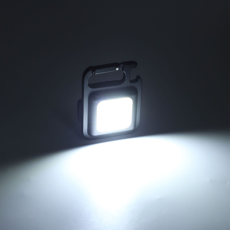 Mini Flashlight 500lm Lighting Portable USB Charging 180° Folding Handle