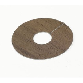 4 x Laser Cut (FC29 Walnut) Pipe Surrounds/Covers for Laminate Flooring (Can be Used for Natural Floor Covers)