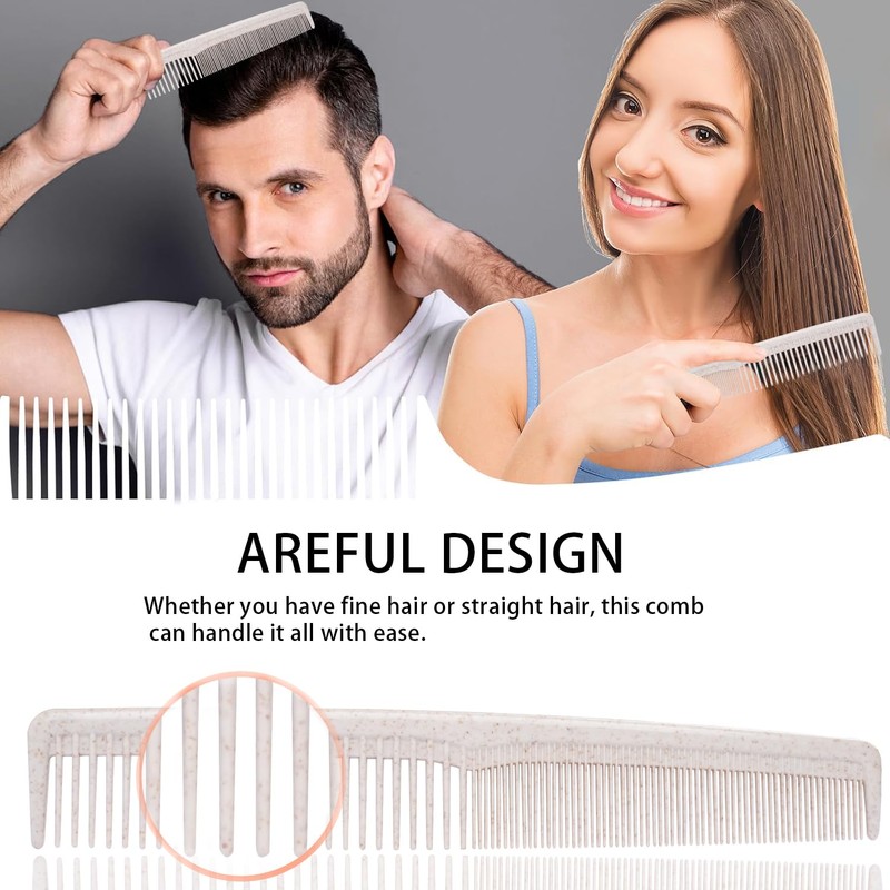 Hair Combs Bulk, Disposable Wheat Straw Combs Individually Wrapped Combs