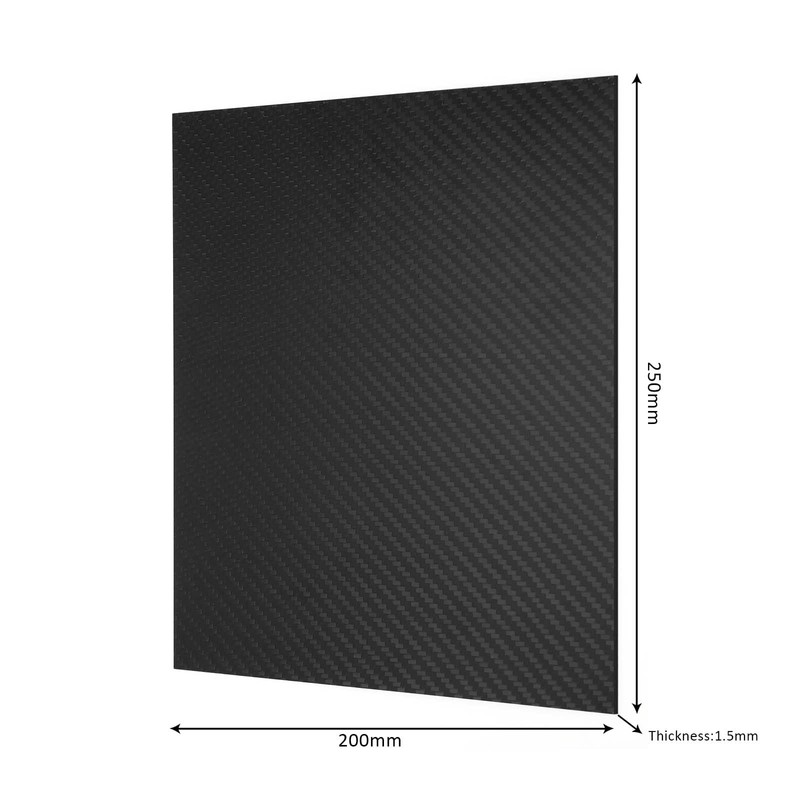 200 * 250 * 1.5mm 100% Carbon Fiber Plate Panel