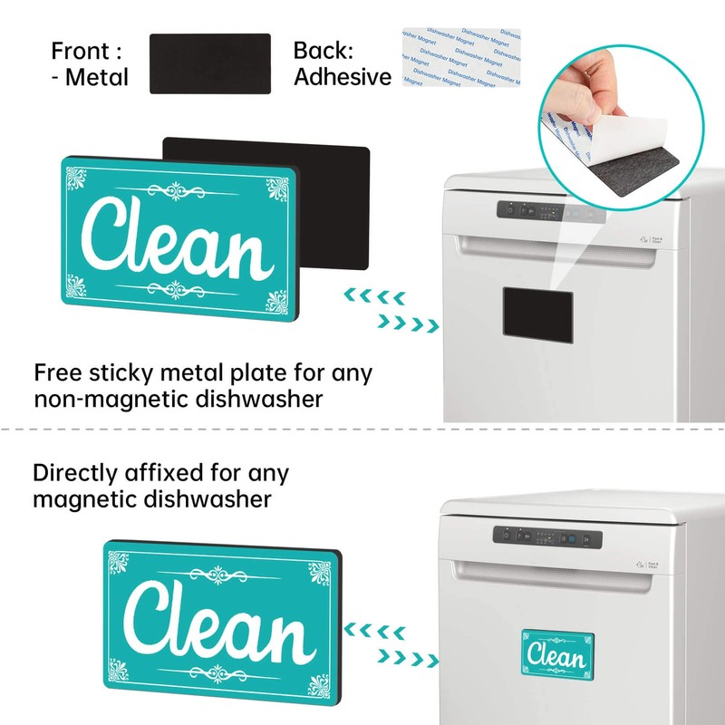 Dirty Clean Dishwasher Magnet,Dishwasher Sign Clean Dirty Sign Magnet for