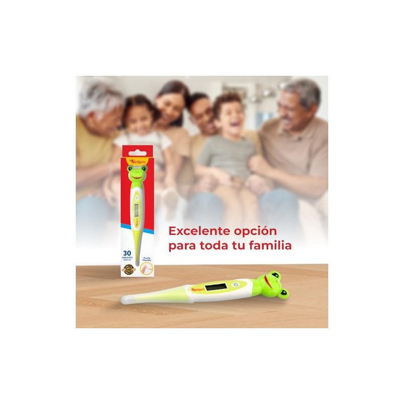 Termómetro Pediátrico Digital Diseño de Ranita — Frog-Shaped Pediatric Thermometer,