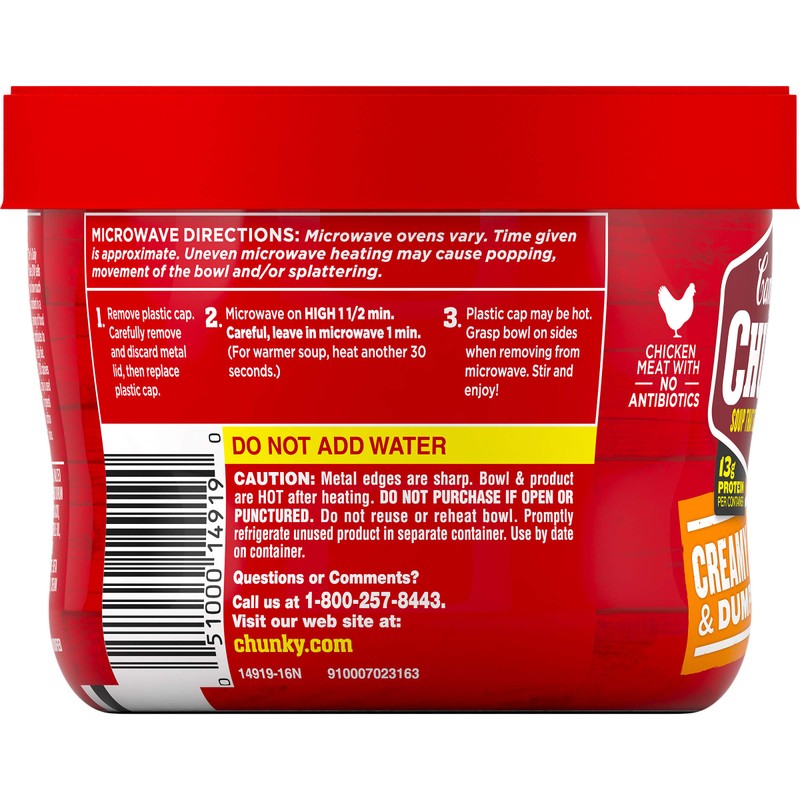 Campbell's Chunky Soup, Creamy Chicken & Dumplings, 15.25 oz